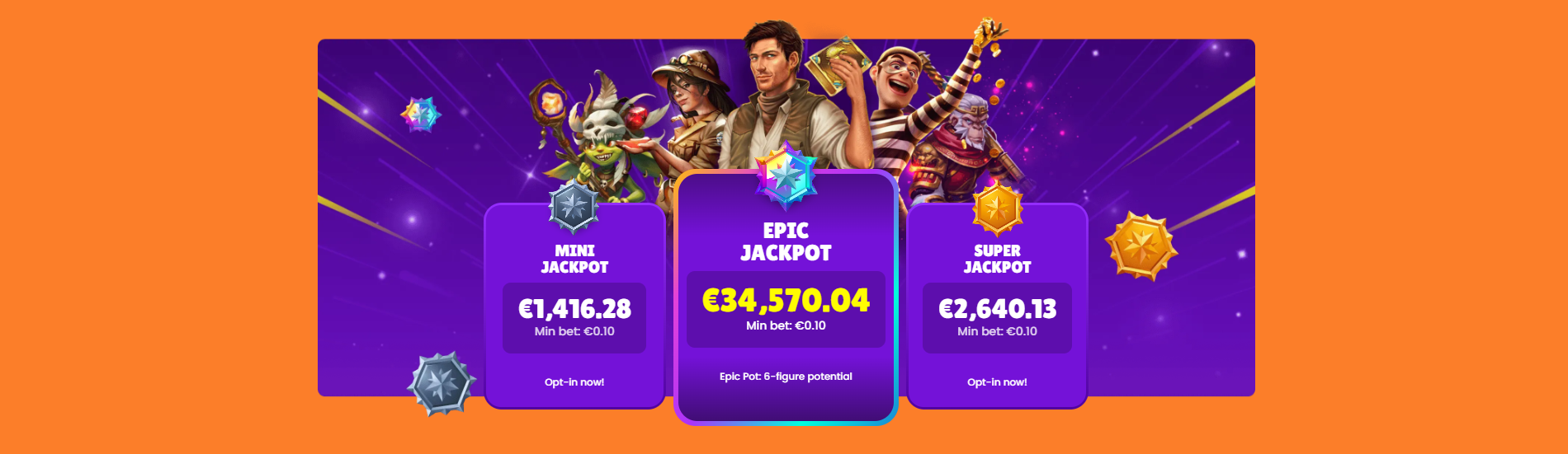 Amok casino Jackpots
